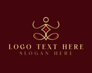 High End - Premium Wellness Yoga logo design