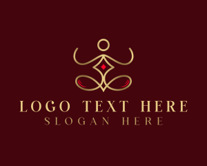 Elegant - Premium Wellness Yoga logo design