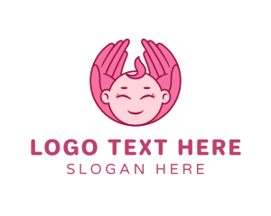 Feeding Bottle - Newborn Baby Girl logo design