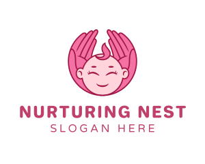 Newborn Baby Girl logo design