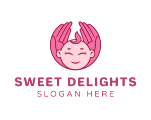 Newborn Baby Girl logo design