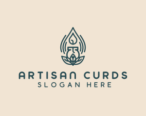 Spa Candle Decor logo design