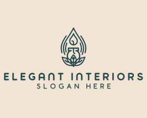 Spa Candle Decor logo design