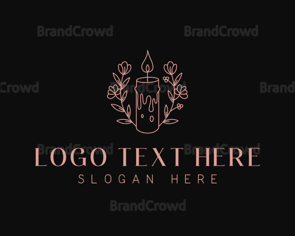 Flower Decor Candlelight Logo