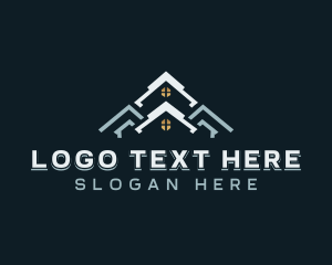 Minimalistic - Roof House Builder logo design