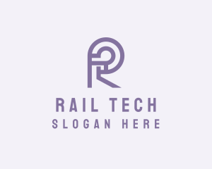 Modern Digital Tech Letter R logo design