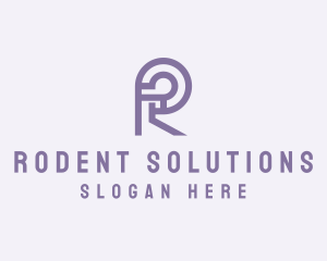 Modern Digital Tech Letter R logo design