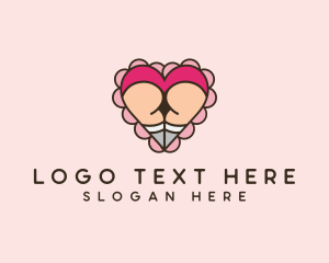 Waxing - Sexy Feminine Lingerie logo design