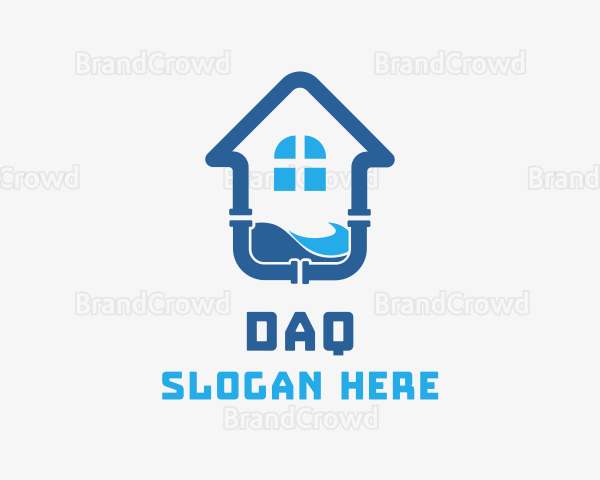 Residential House Plumbing Logo