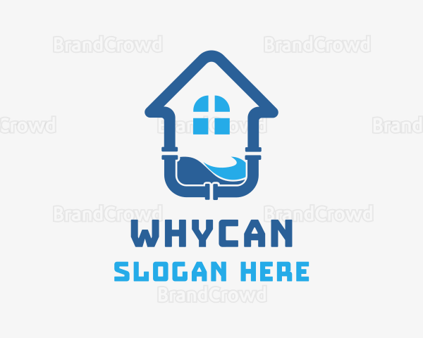 Residential House Plumbing Logo