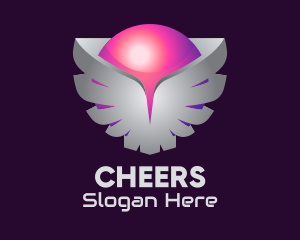 3D Wings Sphere Logo