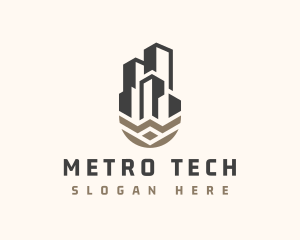 Metro - Urban City Building logo design