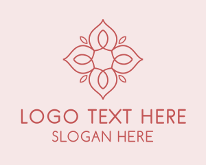 Leaf - Flower Cosmetics Spa logo design