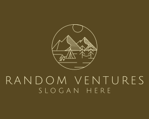 Campsite Mountain Outdoors logo design