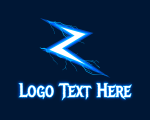 Greek Mythology - Zeus Lightning Letter Z logo design