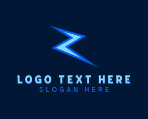 Energy - Zeus Lightning Letter Z logo design