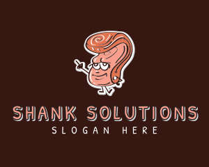 Shank - Meat Steak Cook logo design