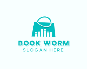 Book - Library Book Bag logo design