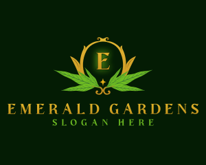 Willow Leaf Garden logo design