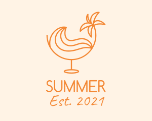 Summer Wave Juice logo design