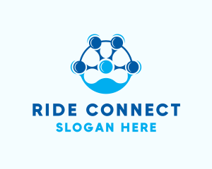 Blue People Connection logo design