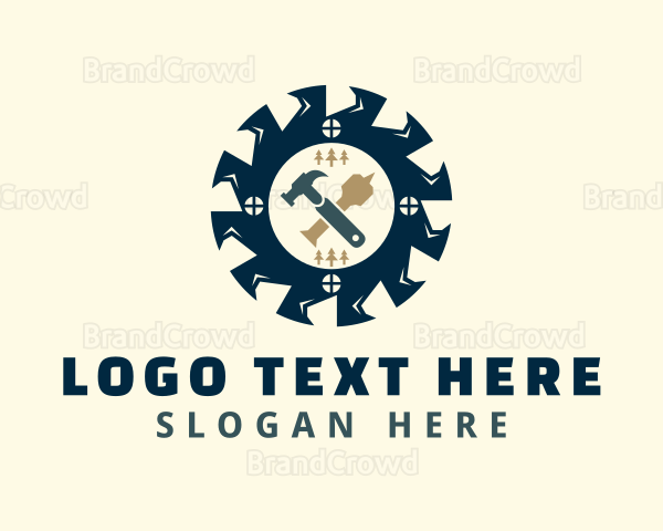 Industrial Tools Woodwork Logo