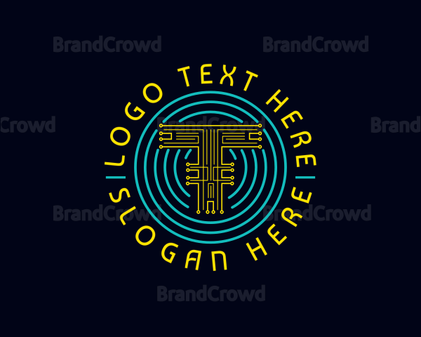 Crypto Tech Letter T Logo