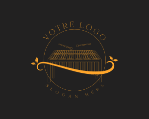 Aerophone - Elegant Percussion Marimba logo design