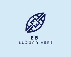 Surfing Shortboard Letter E logo design