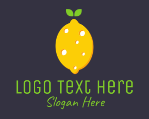 White And Yellow - Fruit Lemon Cheese logo design