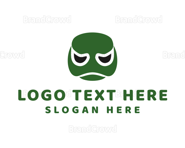 Turtle Cartoon Face Logo