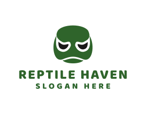 Turtle Cartoon Face logo design