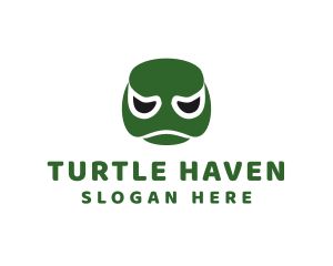 Turtle Cartoon Face logo design