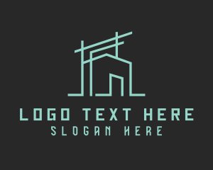 Contractor - Green House Architect logo design