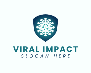 Infection - Virus Shield Protect logo design