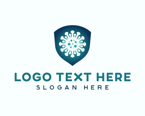 Protection - Virus Shield Protect logo design