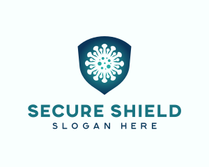 Virus Shield Protect logo design