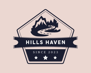 Hills - Road Trip Hills Travel logo design