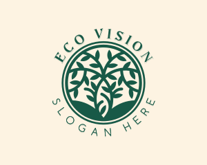 Botanical Eco Tree  logo design