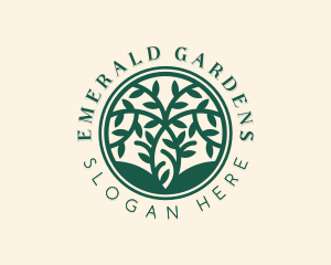 Botanical Eco Tree  logo design