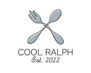 Food - Spoon Fork Food Utensil logo design