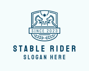 Horseman - Knight Horse Security logo design