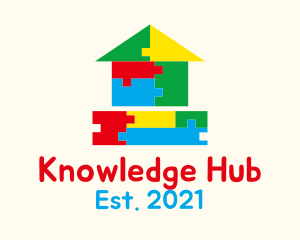 Lego - Preschool Block House logo design