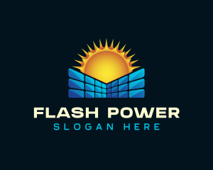 Solar Panel Power logo design