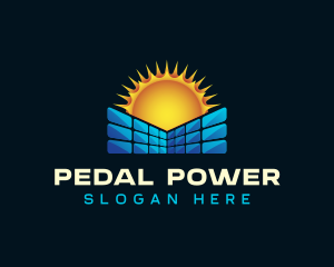 Solar Panel Power logo design