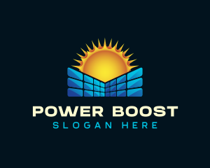 Solar Panel Power logo design