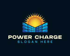 Solar Panel Power logo design