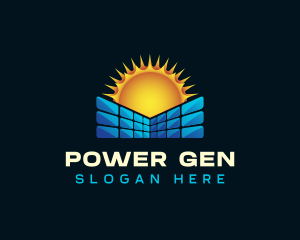 Solar Panel Power logo design