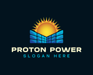 Solar Panel Power logo design