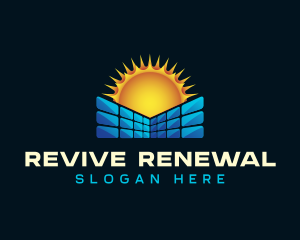 Solar Panel Power logo design